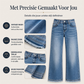 🔥Gratis verzending✈️Dames Vintage Wijde Pijp Jeans met Raw Hem