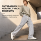 Heren losvallende, rechtvallende joggingbroek – dikke casual brede sportbroek voor herfst en winter