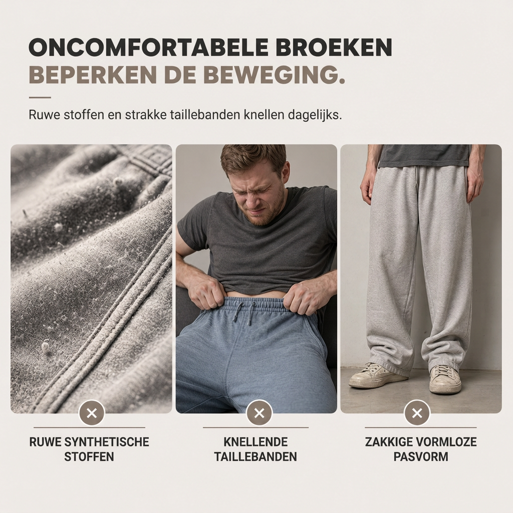 Heren losvallende, rechtvallende joggingbroek – dikke casual brede sportbroek voor herfst en winter