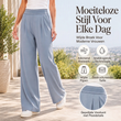 Lichte hoge taille wijde broek voor dames