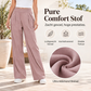 Lichte hoge taille wijde broek voor dames
