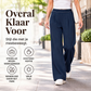 Lichte hoge taille wijde broek voor dames