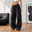 👖🔥Vrouwen Casual Luipaardprint Wijde Been Joggingbroek