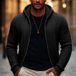 🔥Gratis verzending✈️Heren casual gebreide trui met capuchon en rits