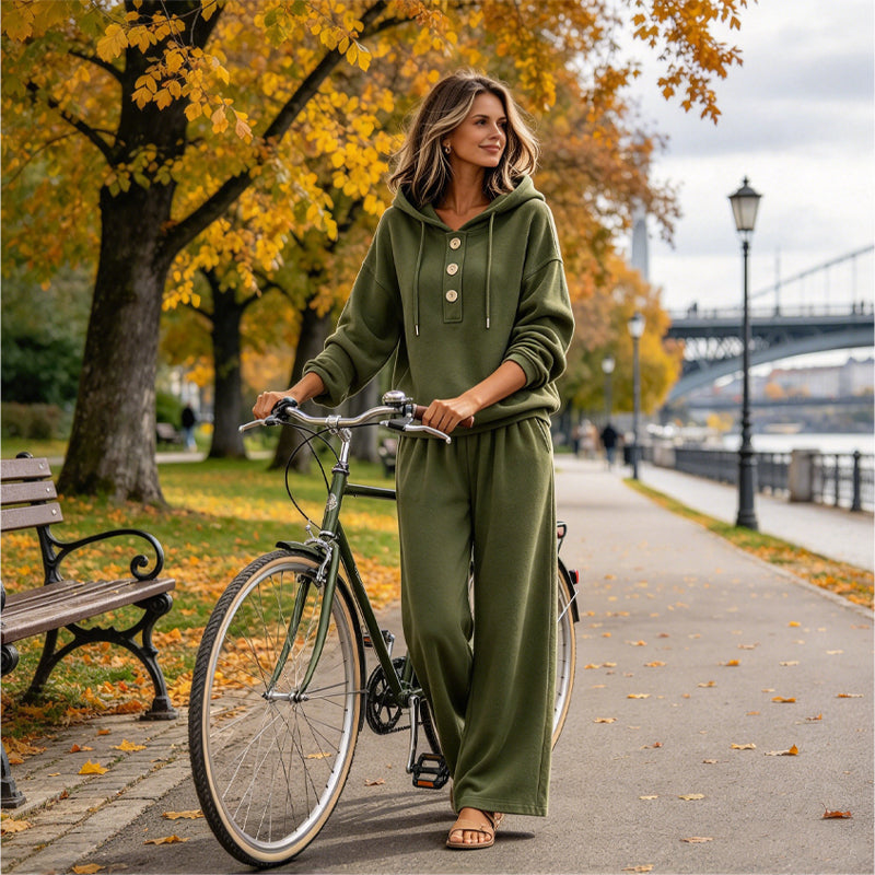 🔥Gratis verzending✈️Vrouwen Informele Hoodie En Lounging Broek Set