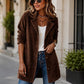 😍Casual corduroy kno open jack voor dames