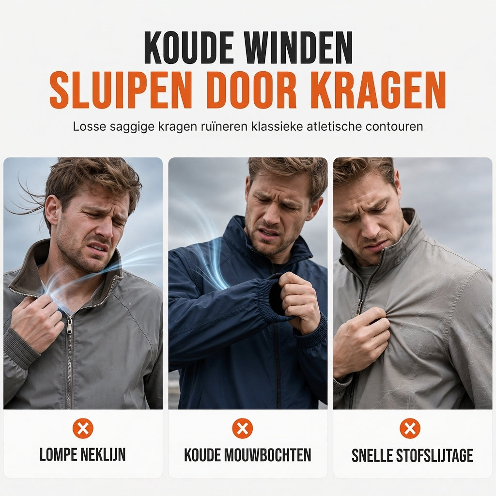 🔥Gratis verzending✈️Casual Herenjack met Effen Kleur