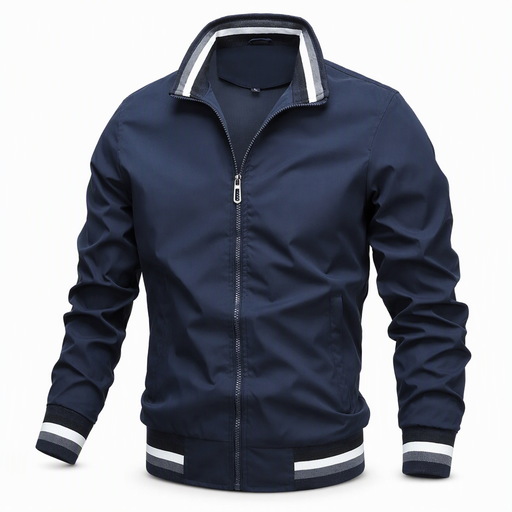 🔥Gratis verzending✈️Casual Herenjack met Effen Kleur