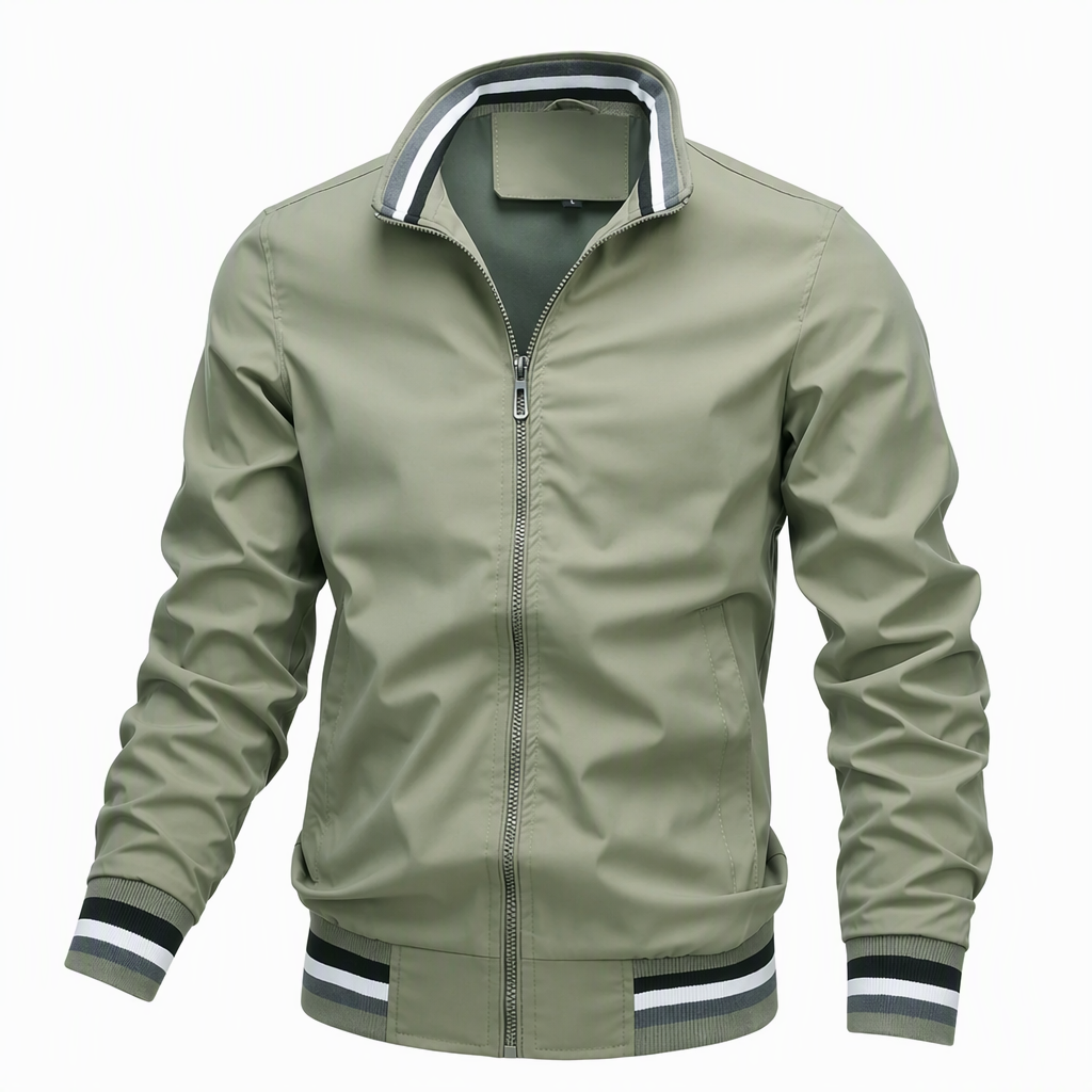 🔥Gratis verzending✈️Casual Herenjack met Effen Kleur