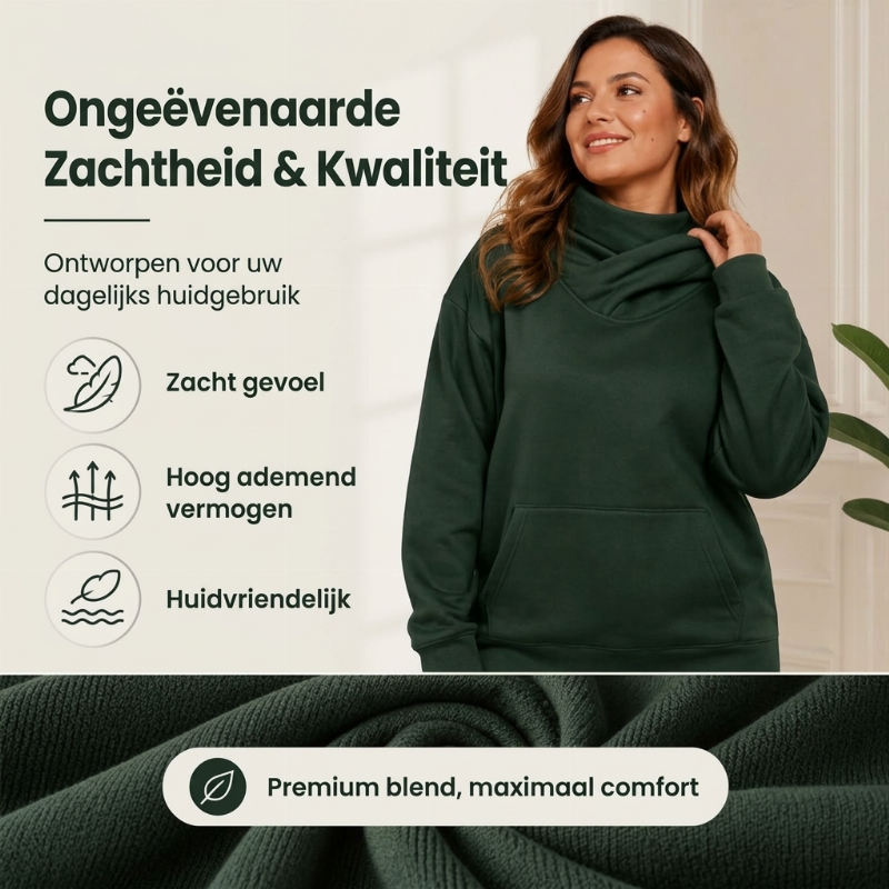 🔥Gratis verzending✈️Casual dames sweatshirt met capuchon en colshirt