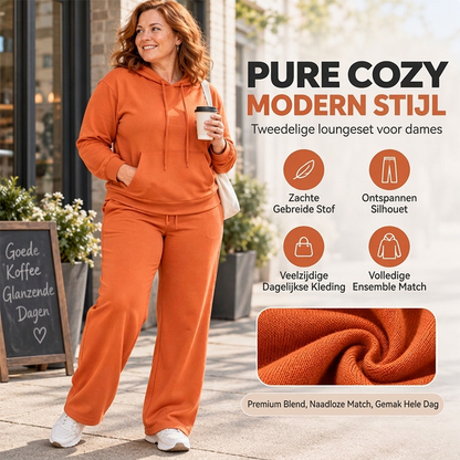 🔥Gratis verzending✈️Dames Hoodie & Lounge Broek Set – Comfortabele Pasvorm, Casual Stijl en Perfect voor Ontspannen Dagen