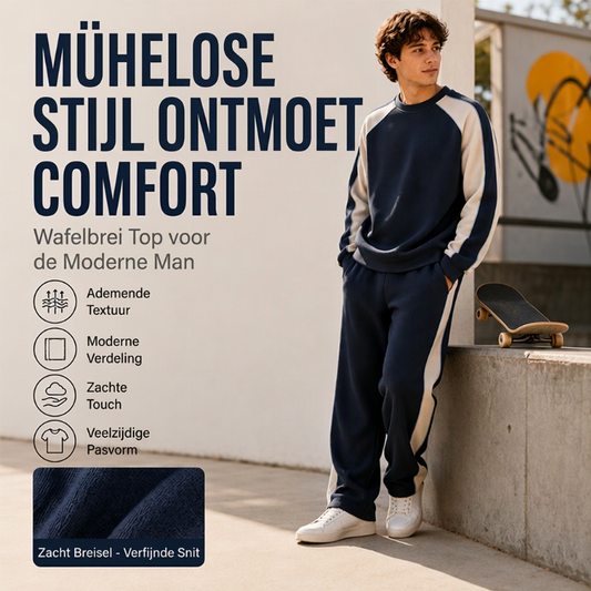 Heren sweatshirt met colorblock en losvallende pasvorm