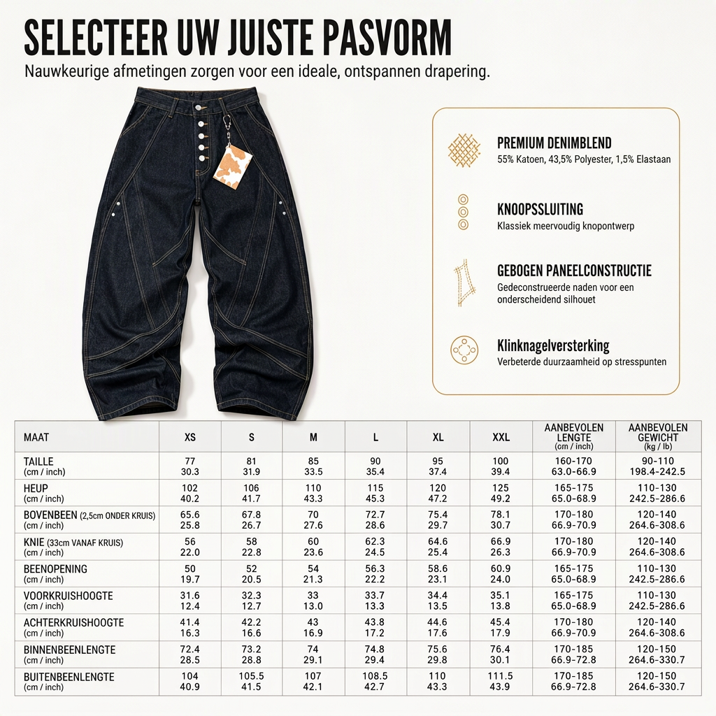 🔥Gratis verzending✈️Heren American Vintage Gebogen Pijp Wijde Pijp Jeans Gedecodeerd Raw Denim Knopen Fly Broek