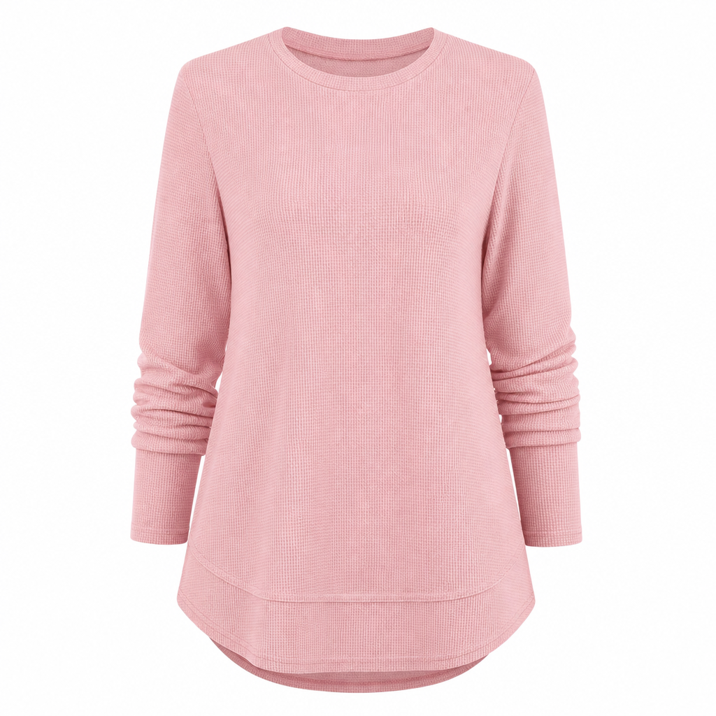 😍🔥Casueal losvallend wafelbrei shirt voor dames
