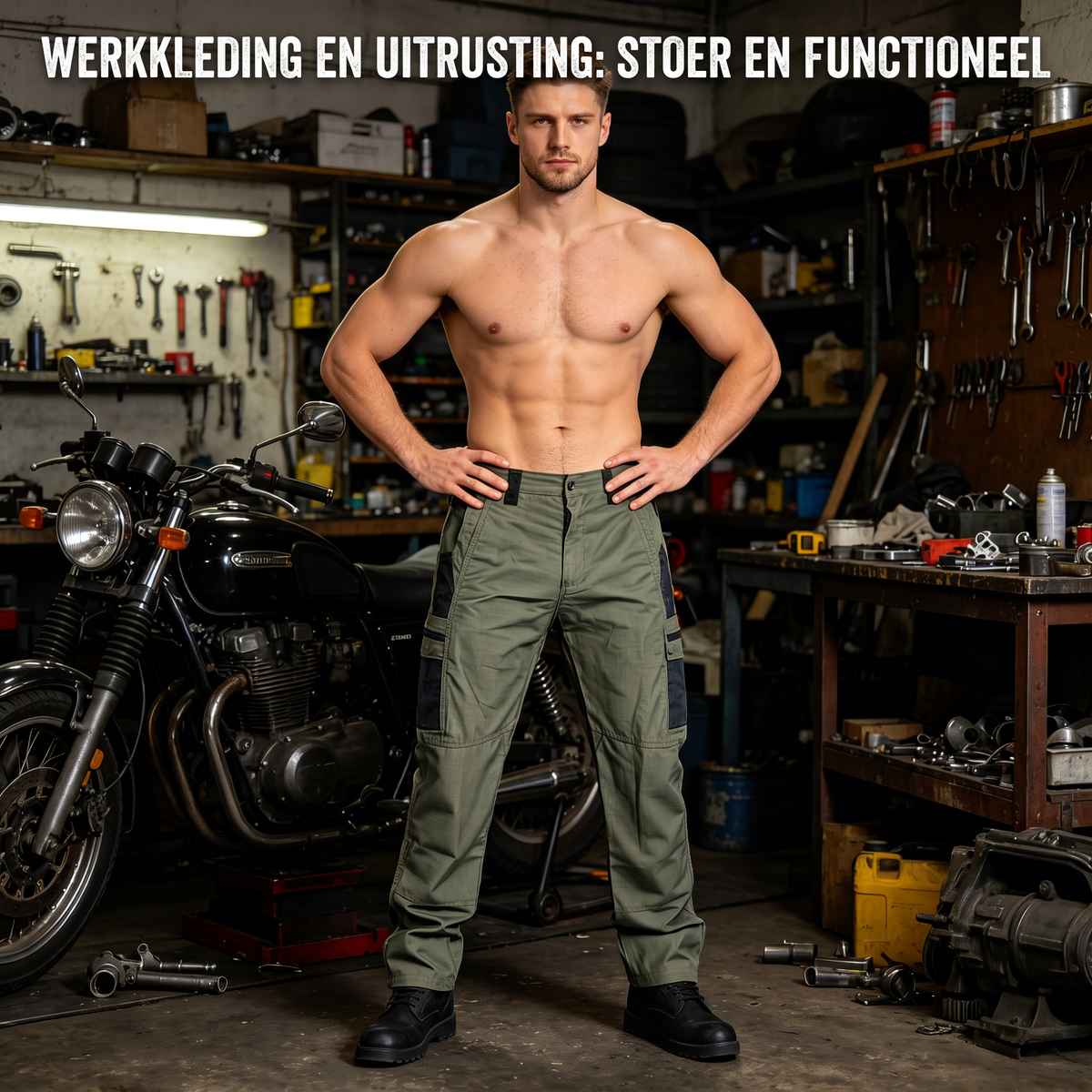 👖Tactische cargobroek voor heren – met meerdere zakken, sterk materiaal en flexibel ontwerp ⚡