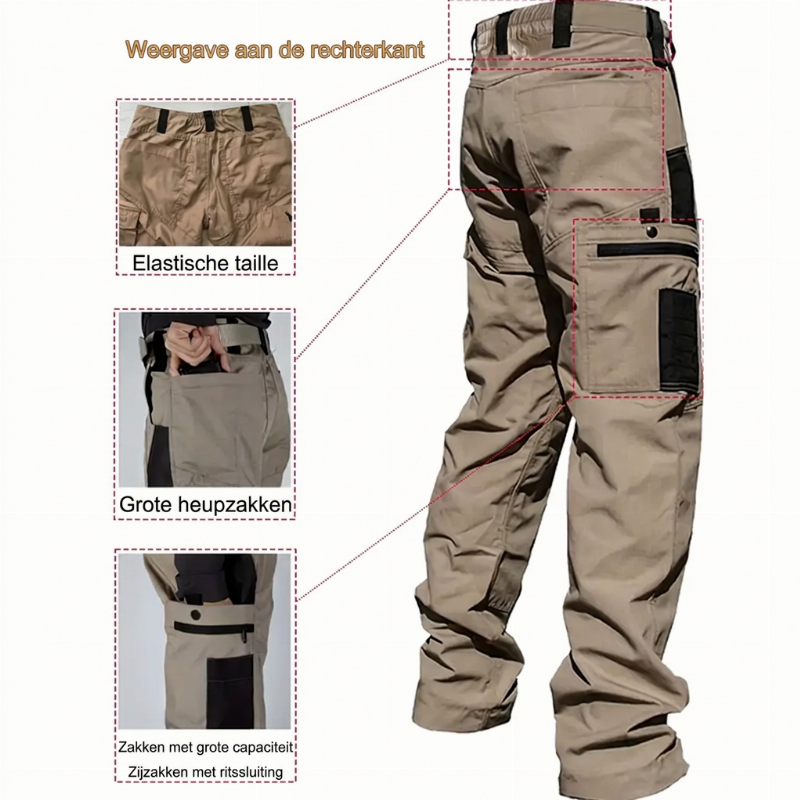 👖Tactische cargobroek voor heren – met meerdere zakken, sterk materiaal en flexibel ontwerp ⚡