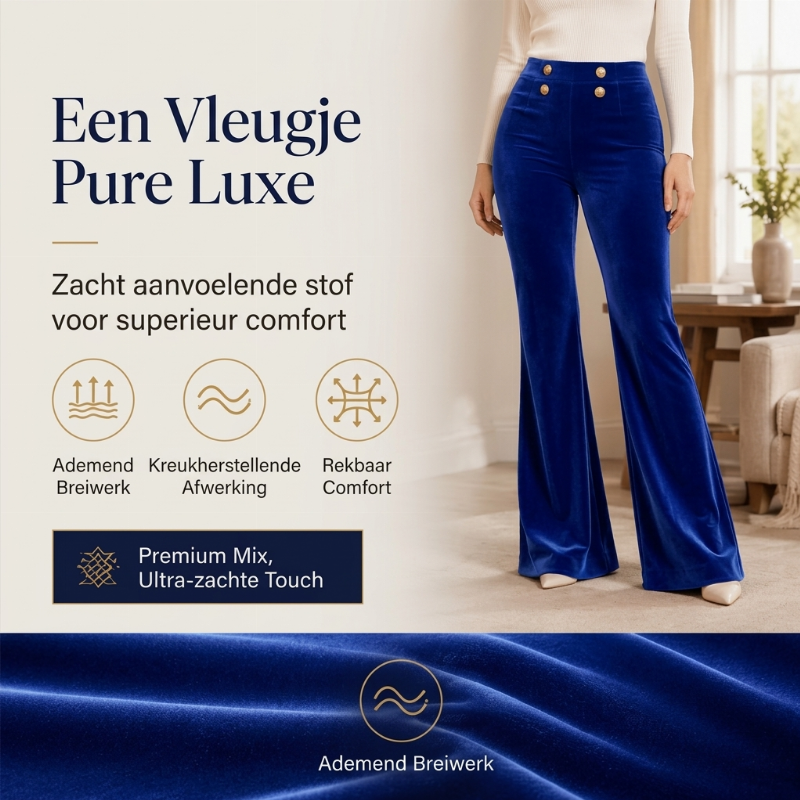 👖Fluwelen wijde broek met hoge taille voor dames