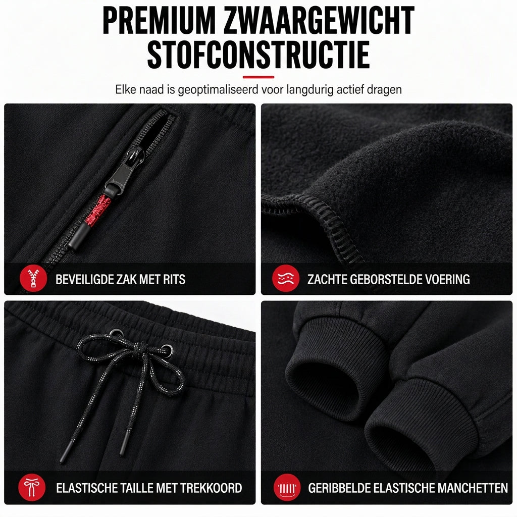 🔥Gratis verzending✈️Dames Winter Joggingbroek met Fleecervoering en Ritszakken