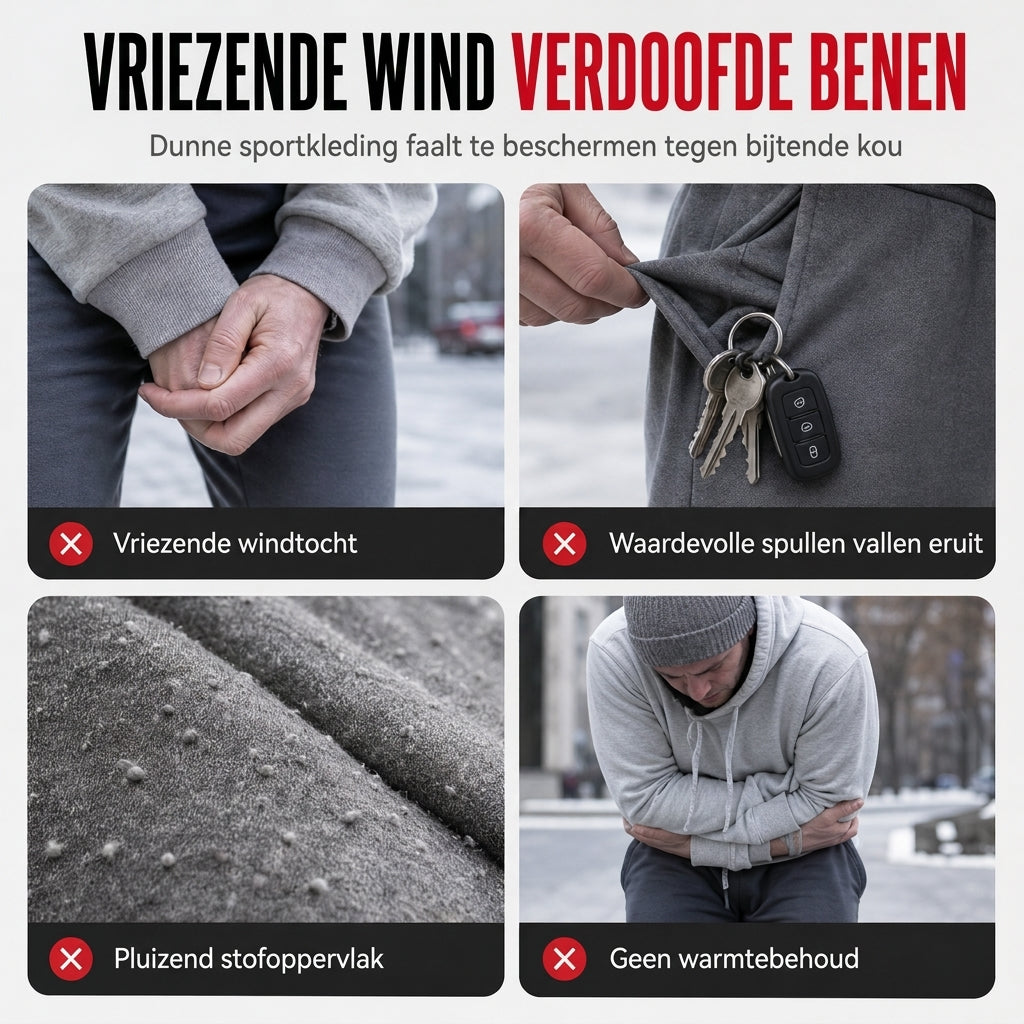 🔥Gratis verzending✈️Dames Winter Joggingbroek met Fleecervoering en Ritszakken