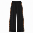 👖Casual sportbroek voor dames met wijde pijpen, elastische tailleband en contrasterende kleur