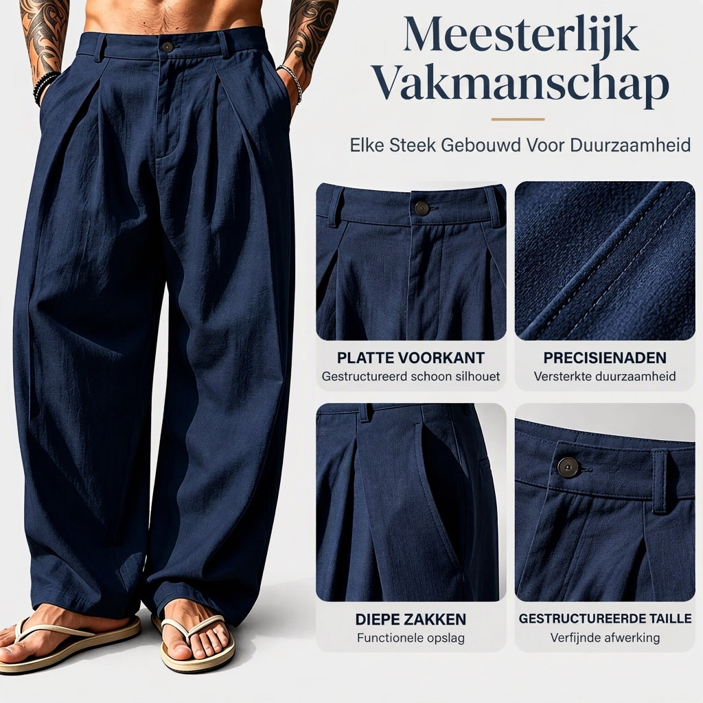 👖Heren Casual Ademende Wijde Broek