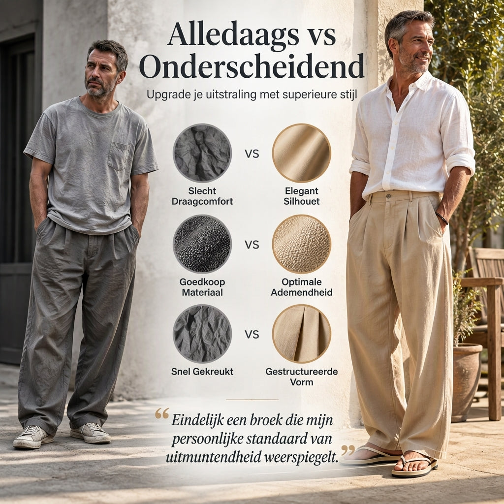 👖Heren Casual Ademende Wijde Broek