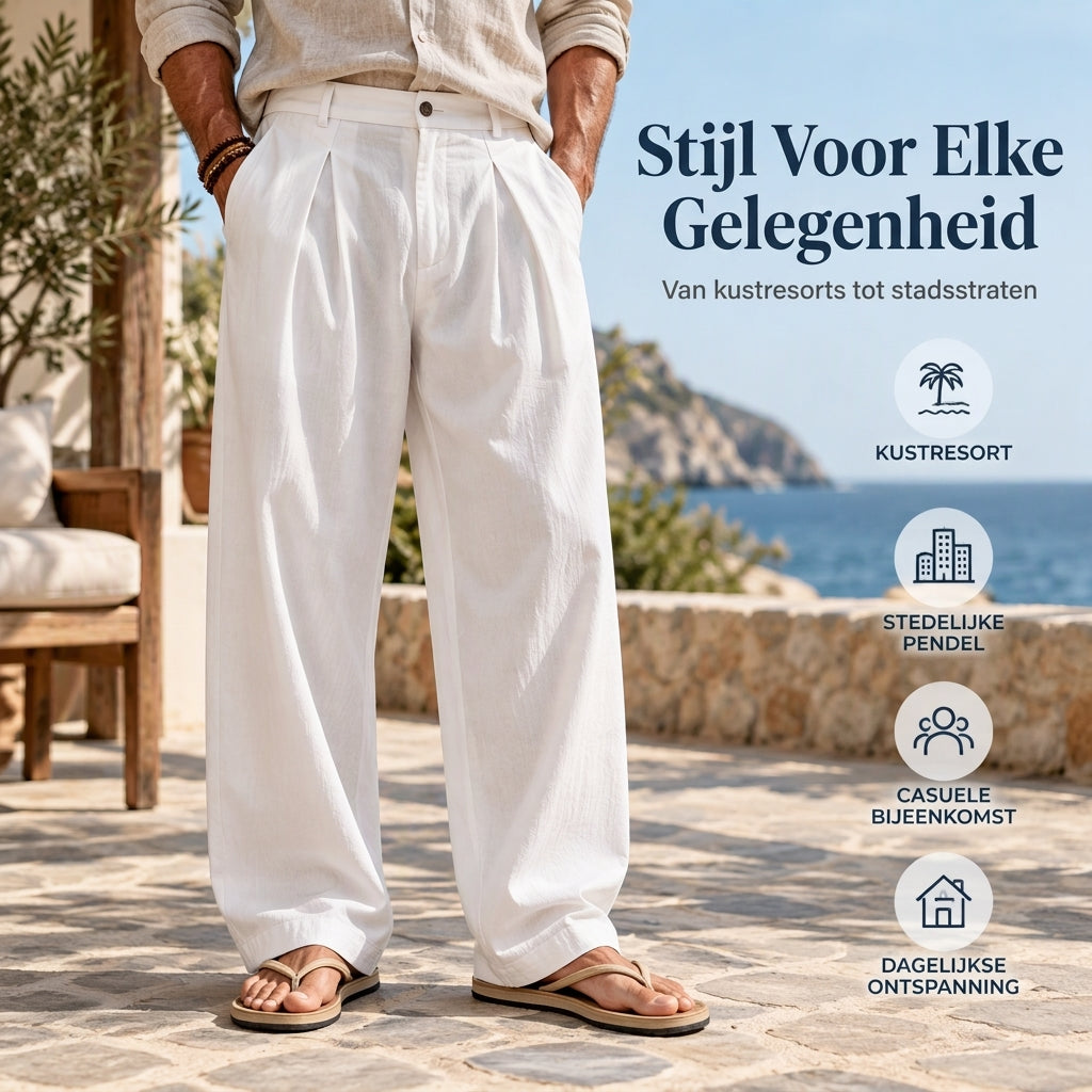 👖Heren Casual Ademende Wijde Broek
