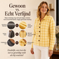 🔥Gratis verzending✈️Geruite gebreide damespullover met knopen