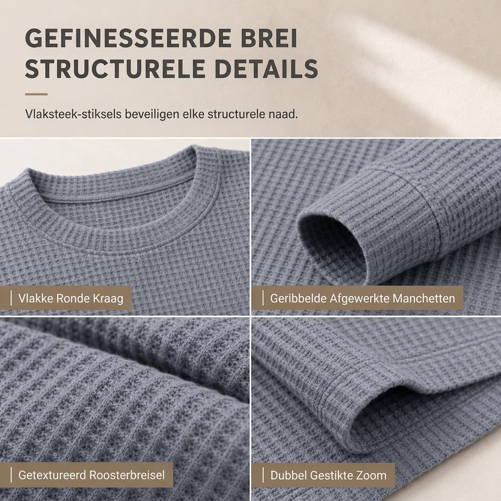 🔥💪Casual slim-fit herensweatshirt met ronde hals en lange mouwen