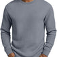 🔥💪Casual slim-fit herensweatshirt met ronde hals en lange mouwen