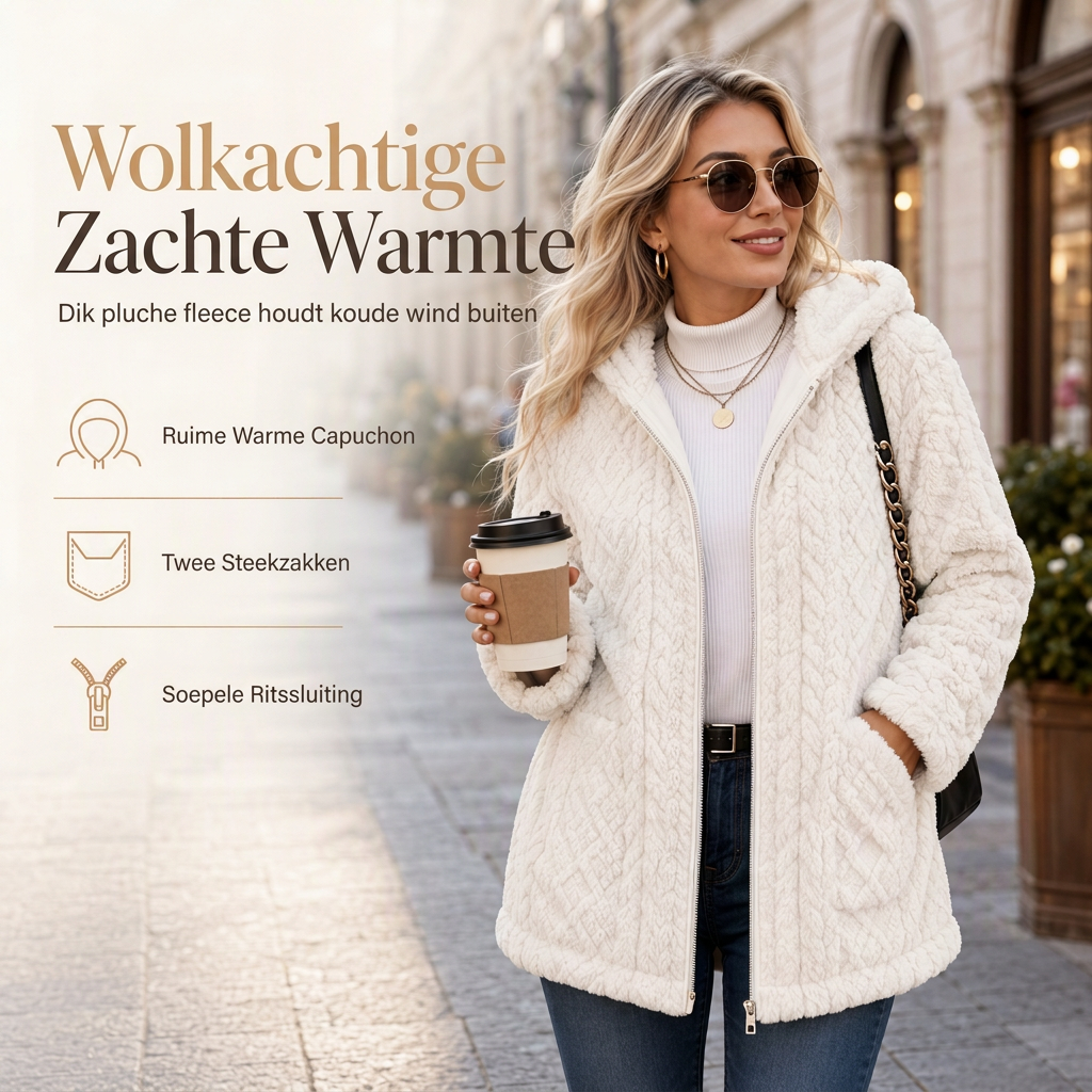 🔥Gratis verzending✈️Casual damesvest van pluche effen kleur