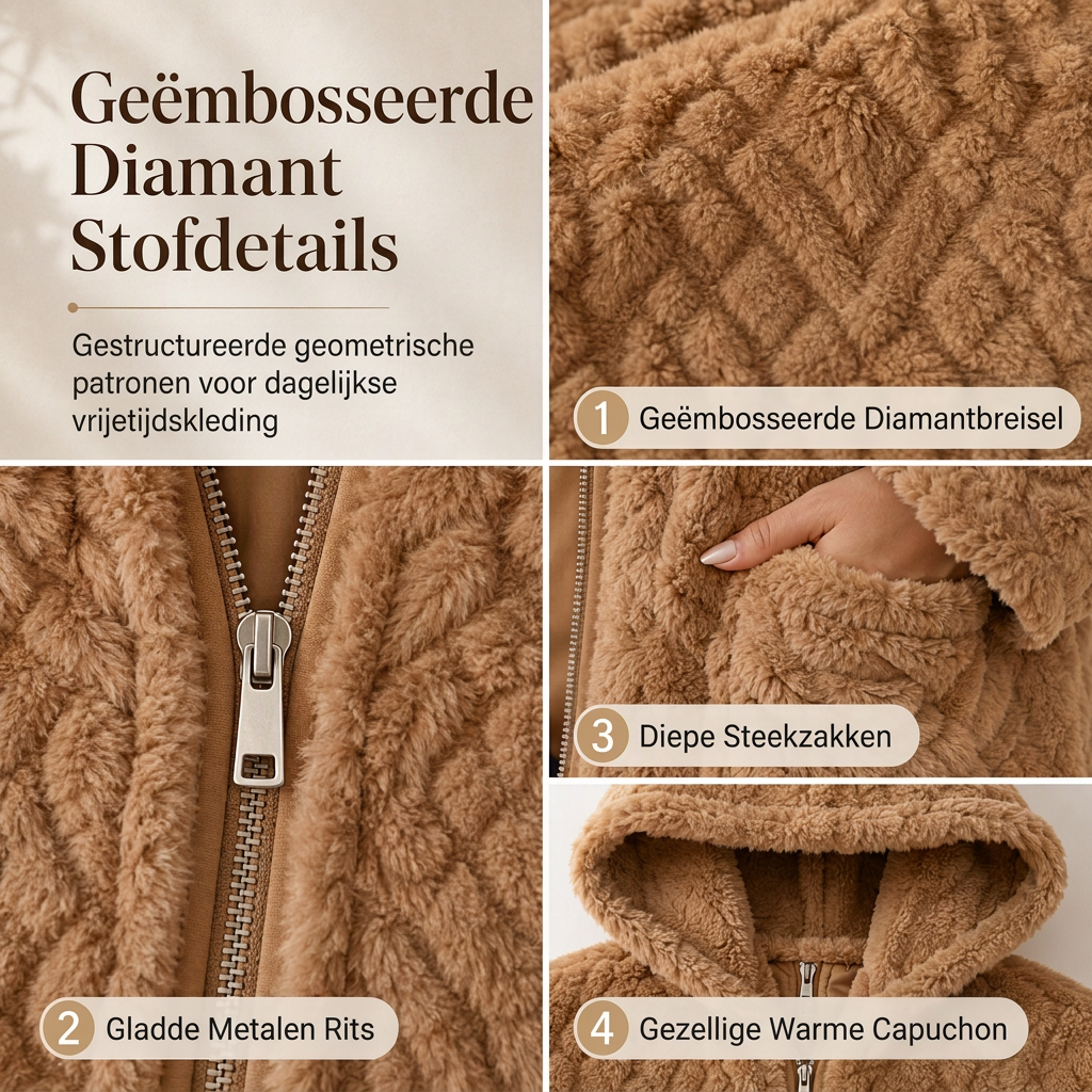 🔥Gratis verzending✈️Casual damesvest van pluche effen kleur
