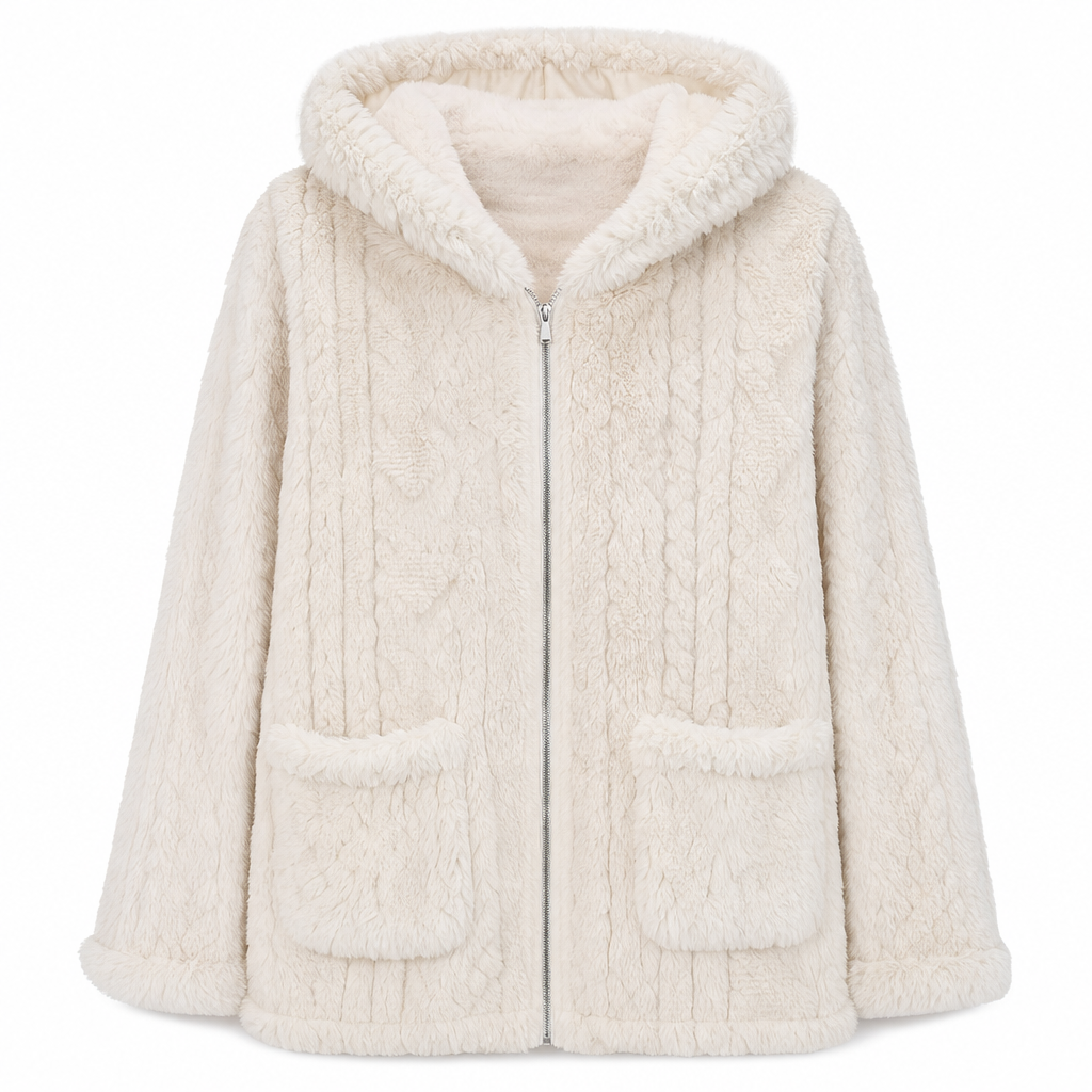 🔥Gratis verzending✈️Casual damesvest van pluche effen kleur