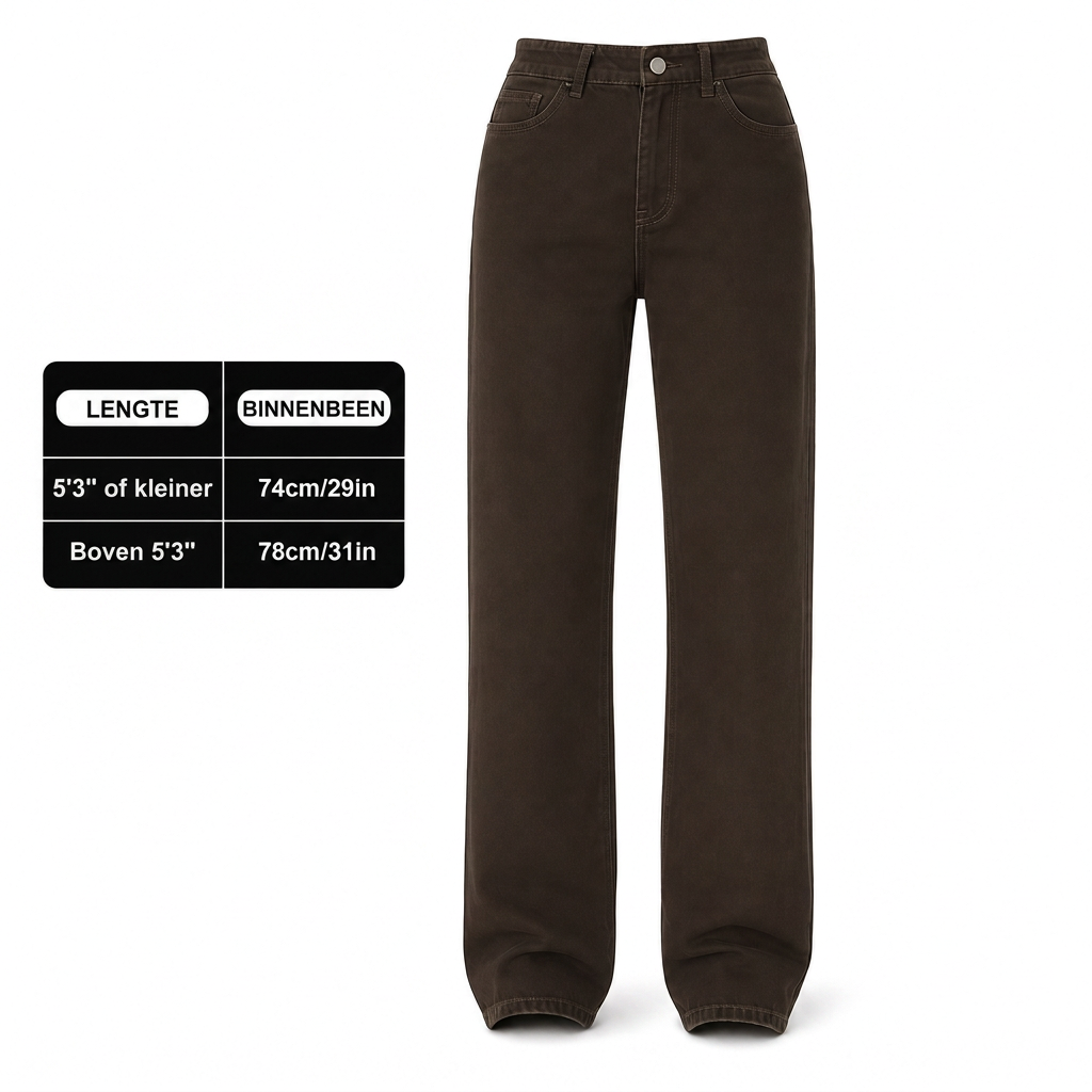 🔥Gratis verzending✈️Dames jeans met losse pasvorm en rechte pijp