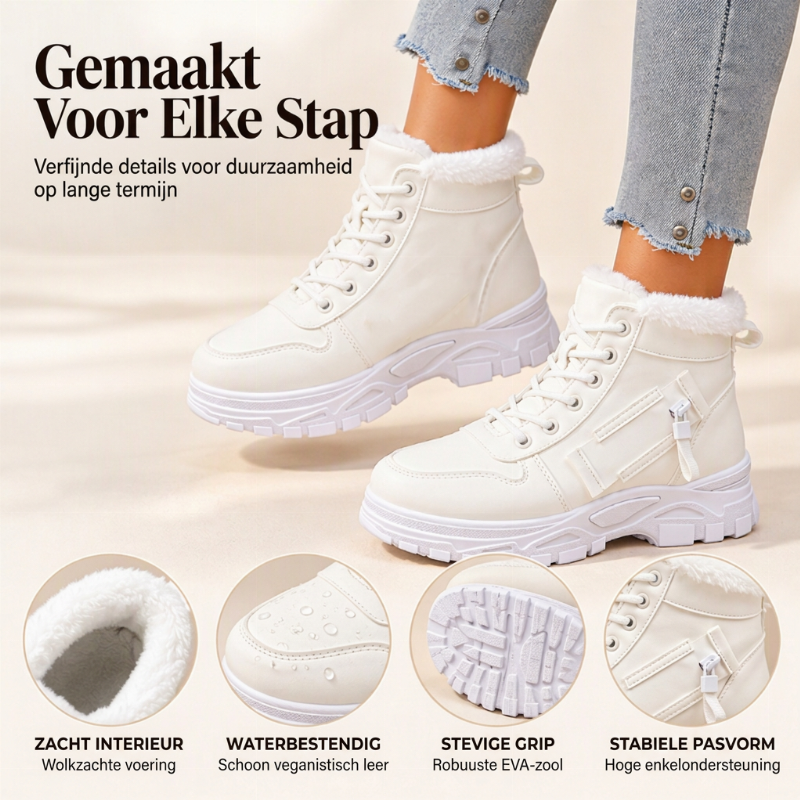 🔥Gratis verzending✈️Warme gevoerde dames enkellaarsjes voor de winter