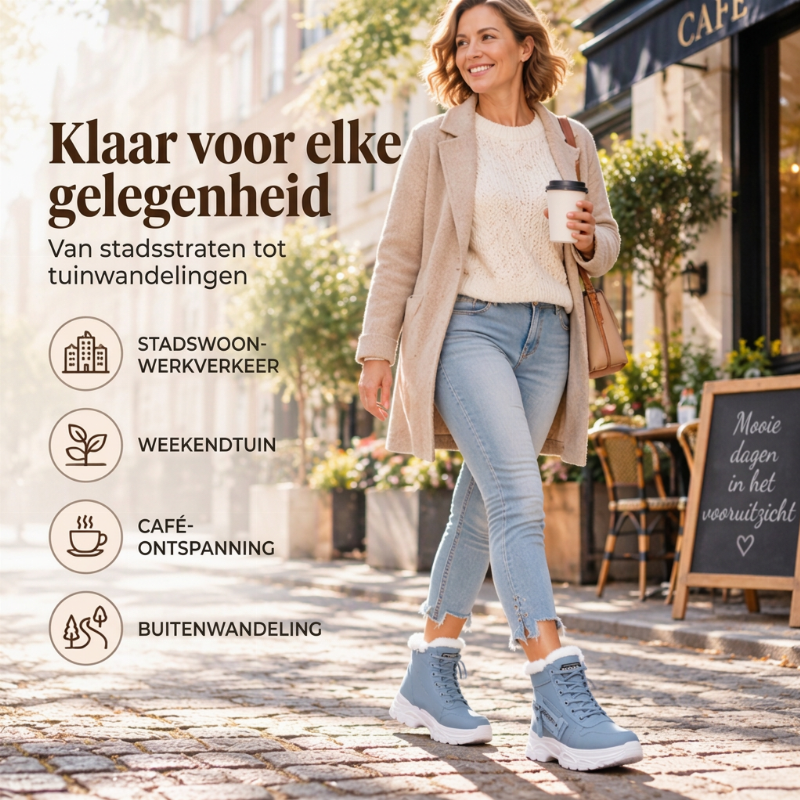 🔥Gratis verzending✈️Warme gevoerde dames enkellaarsjes voor de winter