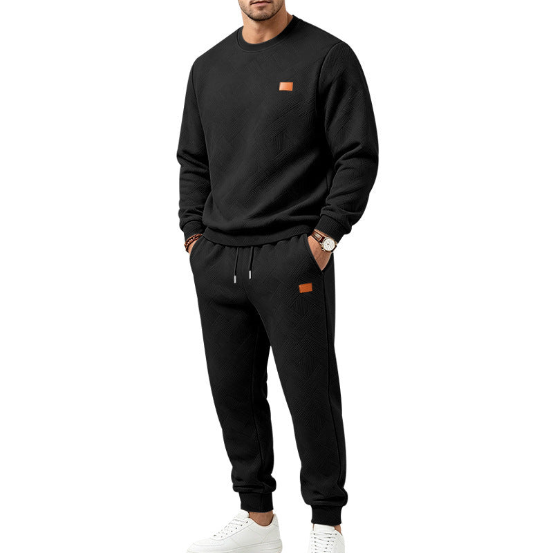 🔥Gratis verzending✈️Casueel sportset voor heren van gestructureerd jacquardweefsel