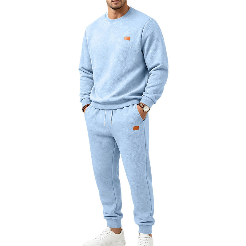 🔥Gratis verzending✈️Casueel sportset voor heren van gestructureerd jacquardweefsel