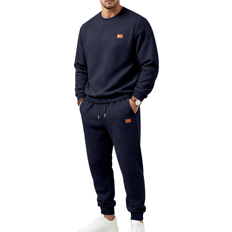 🔥Gratis verzending✈️Casueel sportset voor heren van gestructureerd jacquardweefsel