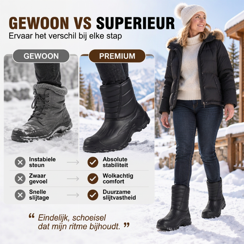 🔥Gratis verzending✈️Unisex Pluche Gevoerde Waterdichte Snowboots