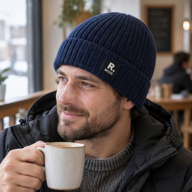 🎩Warme slouchy gebreide schedelmuts voor heren