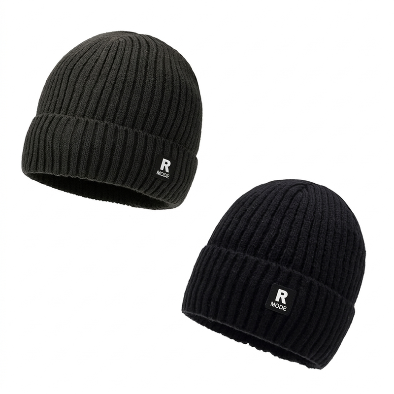 🎩Warme slouchy gebreide schedelmuts voor heren