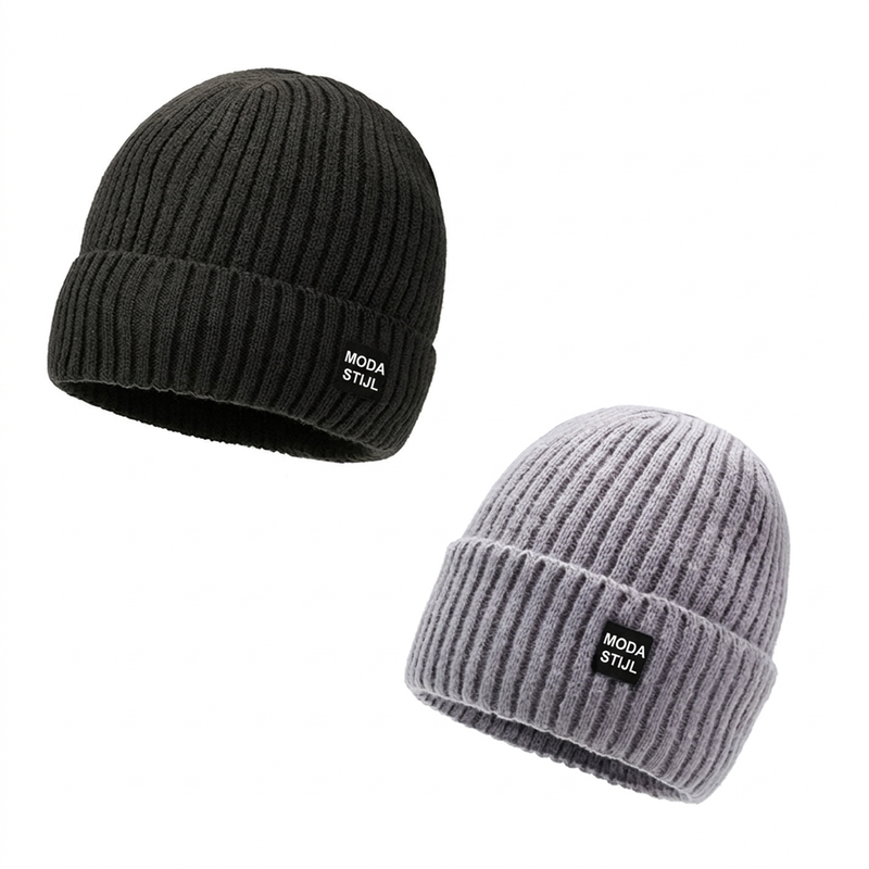 🎩Warme slouchy gebreide schedelmuts voor heren