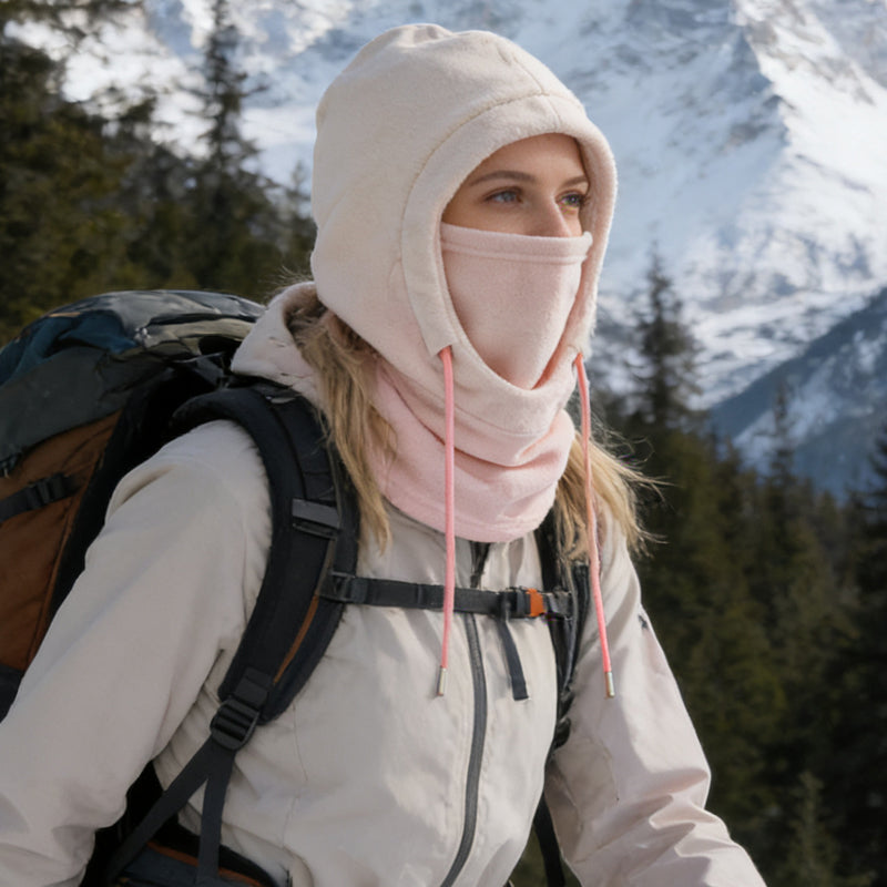 Alles-in-één thermisch wintergezichtsmasker en capuchon