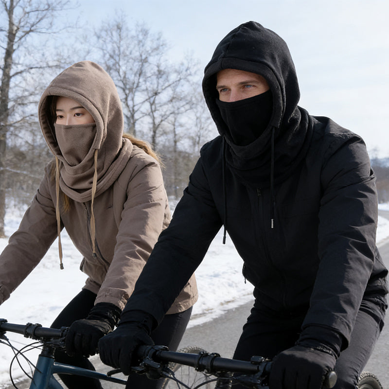 Alles-in-één thermisch wintergezichtsmasker en capuchon