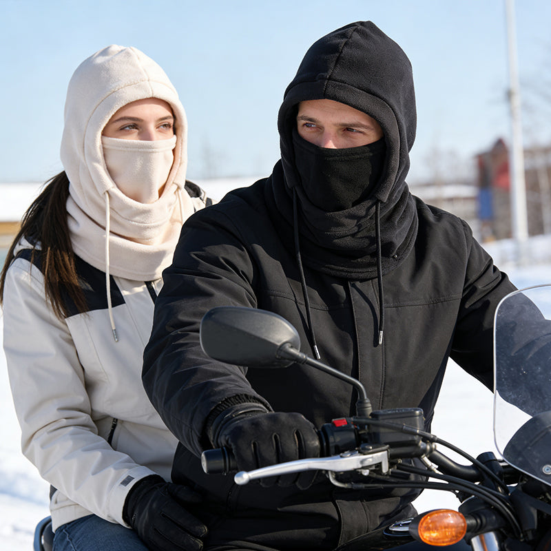 Alles-in-één thermisch wintergezichtsmasker en capuchon