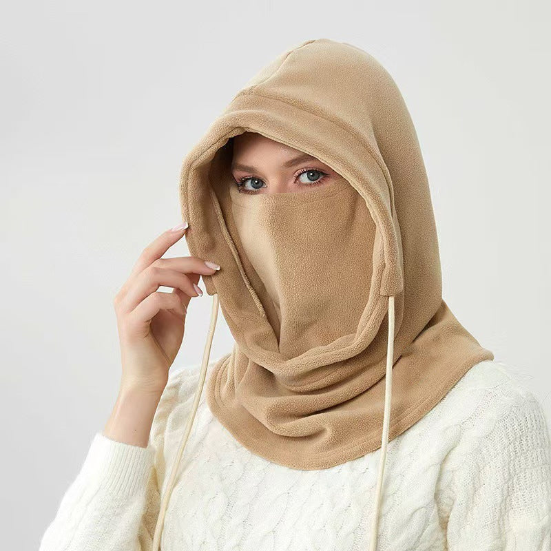 Alles-in-één thermisch wintergezichtsmasker en capuchon