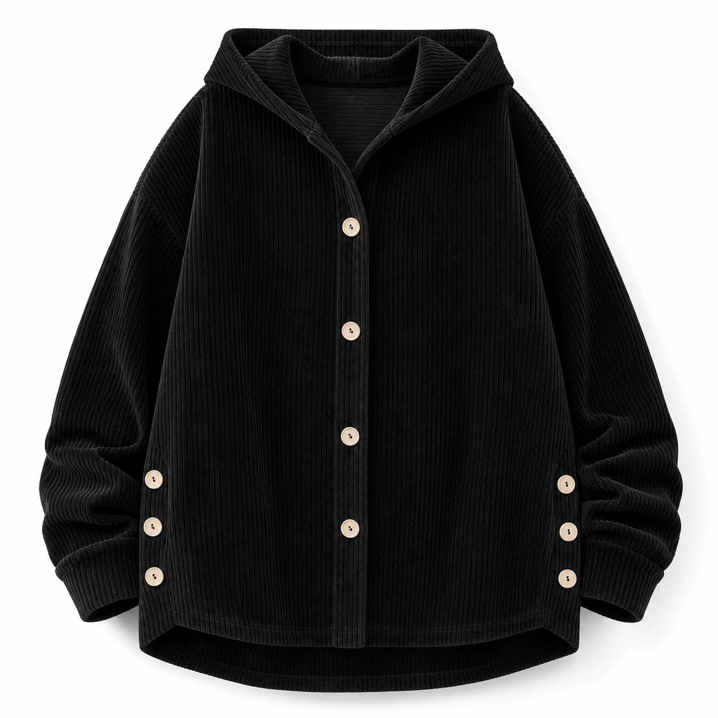 ✨ Casuele Losvallende Corduroy Jack 🧶 Damesjack met Capuchon, Comfortabel & Trendy voor Dagelijks ✨