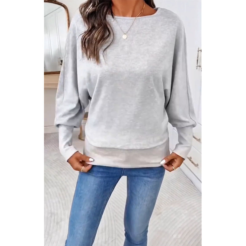 ✨ Casuele Dames Trui 🧶 met Vleermuismouwen, Zacht & Relaxed, Perfect voor Dagelijkse Outfit ✨