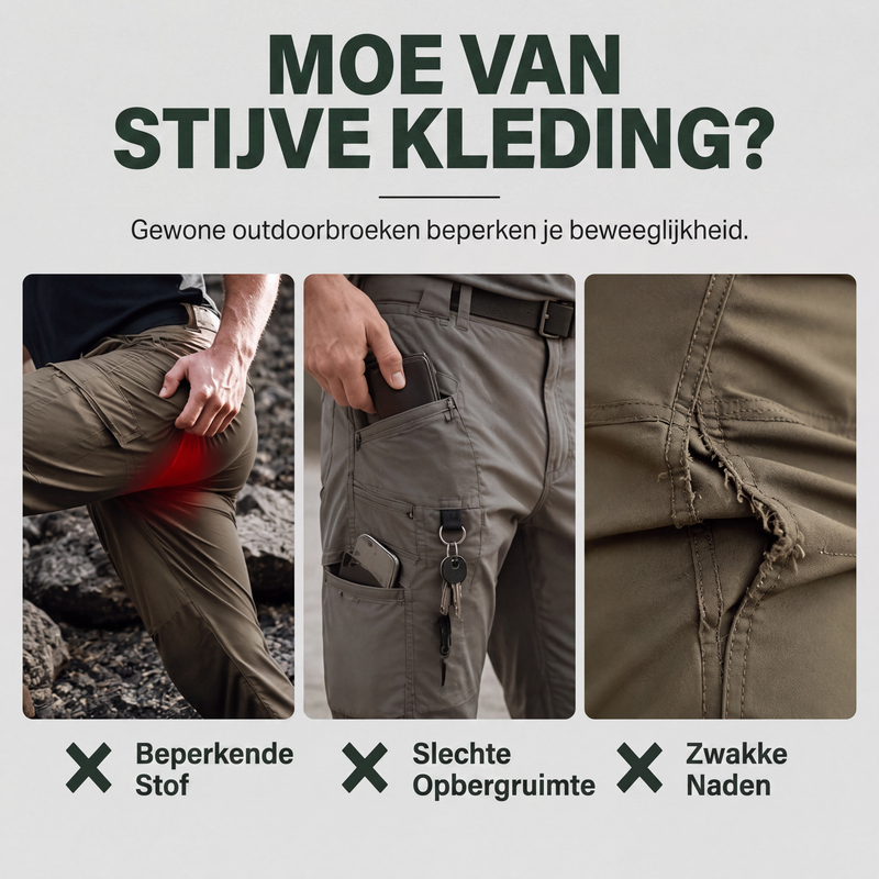 🔥Gratis verzending✈️Outdoor Stretch Cargobroek voor Heren